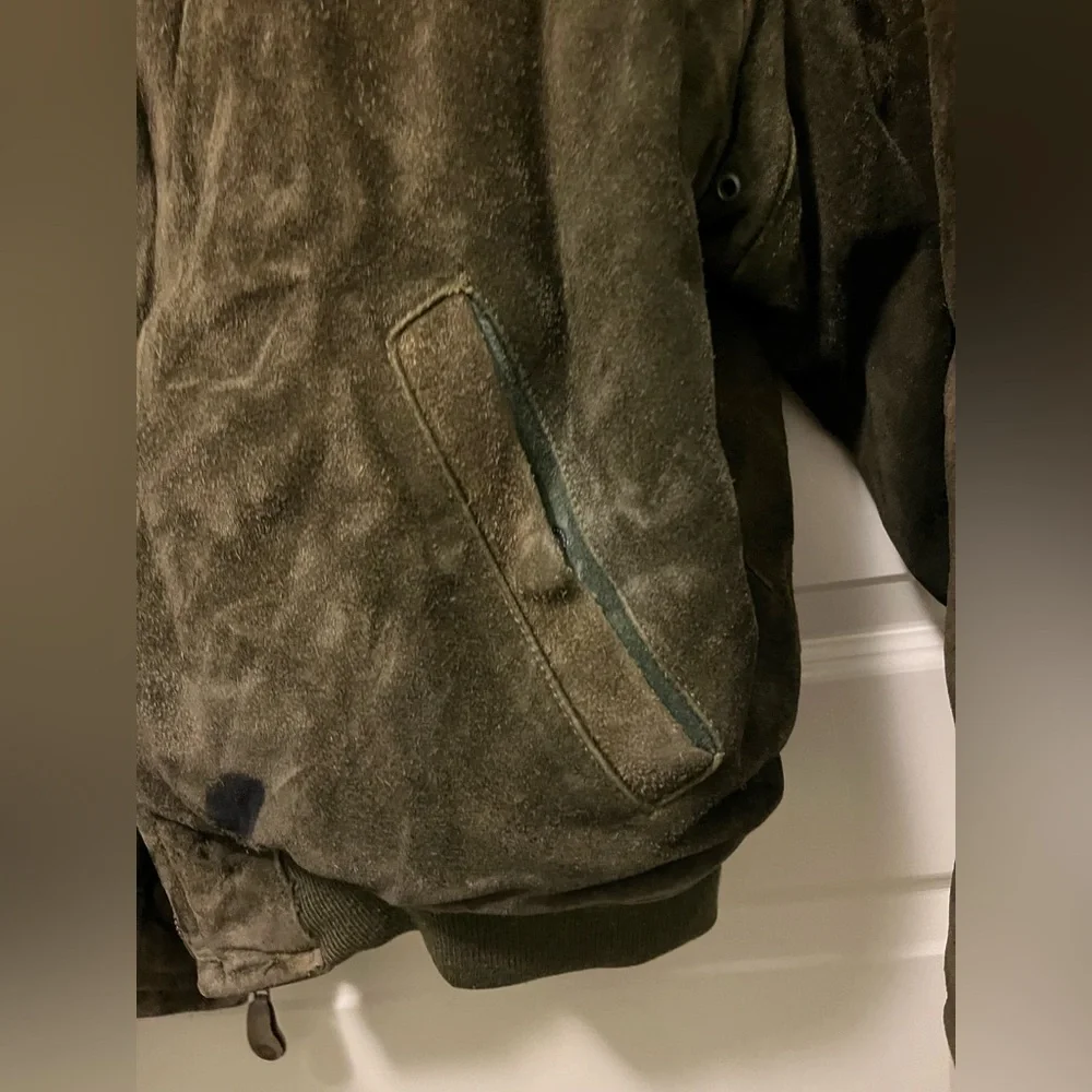 Banana Republic Brown Suede Bomber Jacket